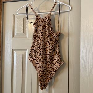 Forever 21 cheetah print bodysuit